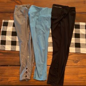 Women’s Leggings- Xsmall and small- Victoria’s Secret, Under Armor, and RBX